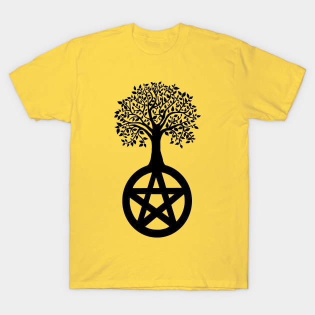 Pentacle Tree T-Shirt by imphavok